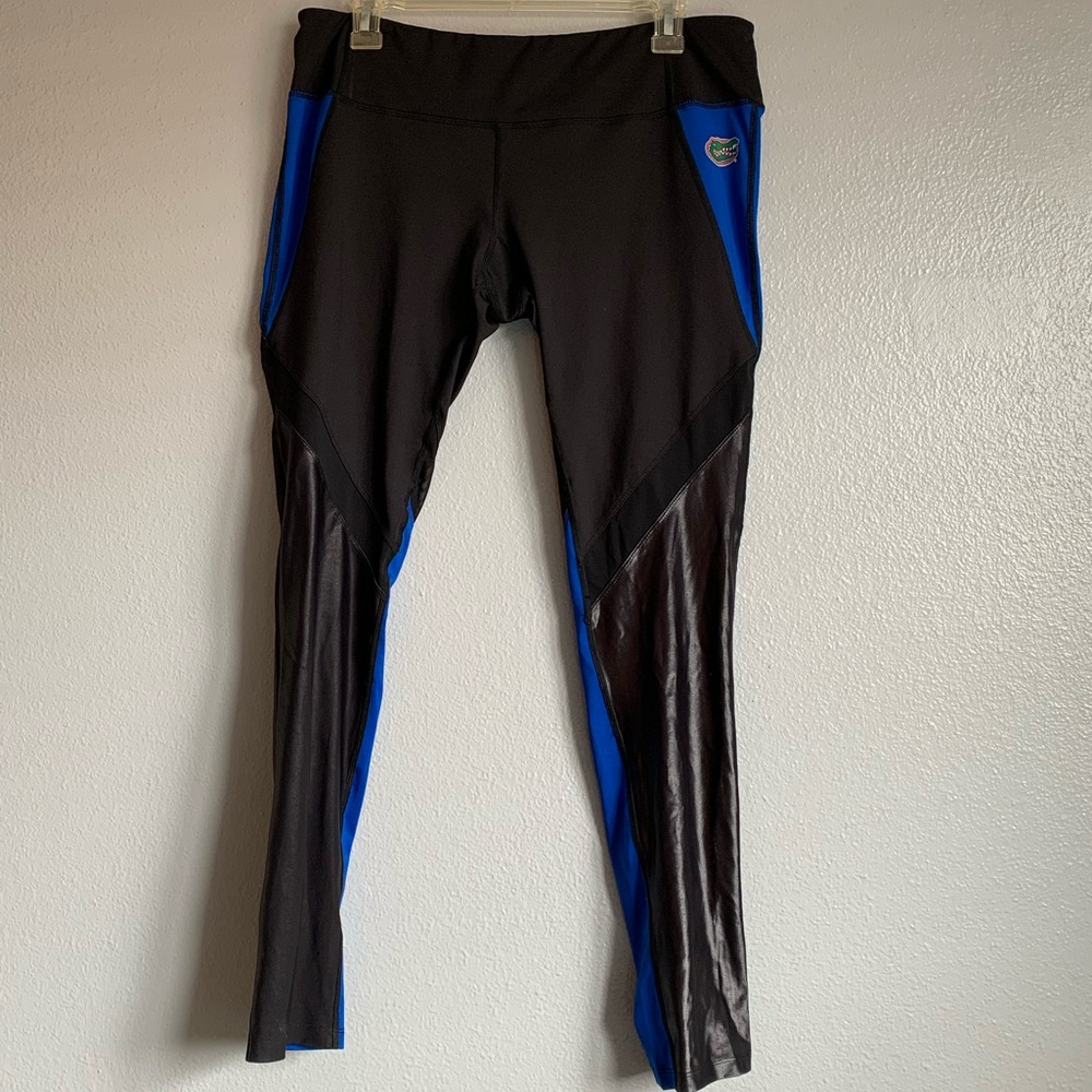 Black & Blue Performance Leggings - Women's Athletic Tights